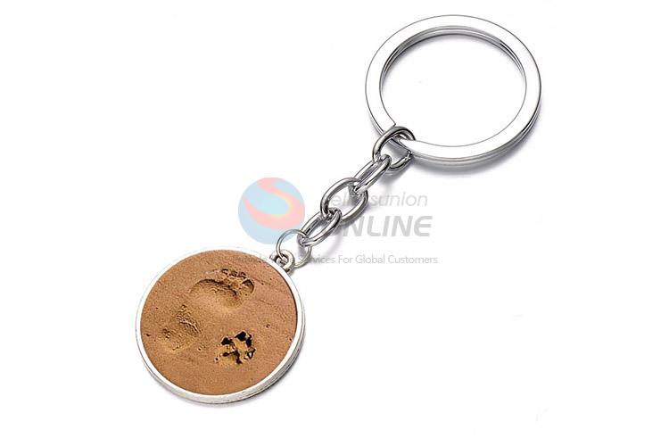 Unique Design Footprint Pattern Alloy Key Chain