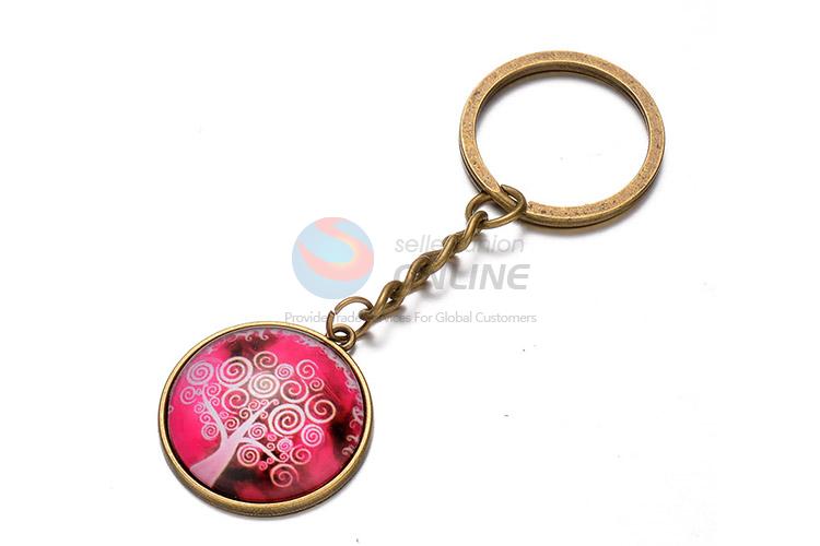 Art Design Tree Pattern Alloy Keychain Key Ring