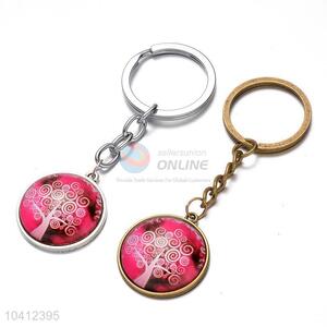 Art Design Tree Pattern Alloy Keychain Key Ring