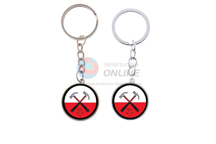 Best Sale Hammer Pattern Alloy Keychain Colorful Key Ring