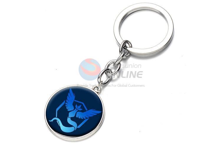 Good Sale Round Pendant Alloy Keychain Key Ring