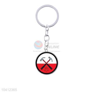 Best Sale Hammer Pattern Alloy Keychain Colorful Key Ring