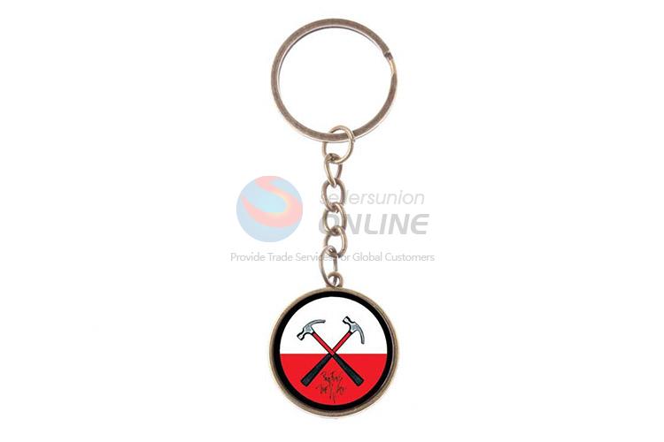 Best Sale Hammer Pattern Alloy Keychain Colorful Key Ring