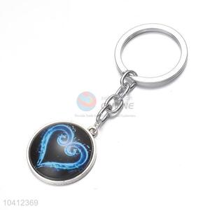 Custom Heart Shape Pattern Keychain Key Ring