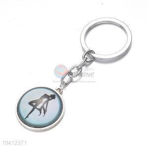 Cool Sailor Moon Pattern Round Alloy Keychain Key Ring