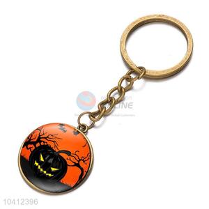 Custom Halloween Pumpkin Pattern Alloy Key Chain