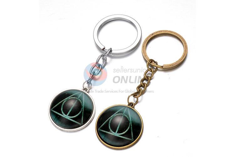 Creative Geometric Pattern Alloy Keychain Key Ring