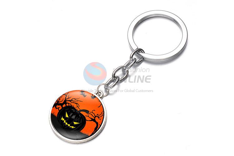 Custom Halloween Pumpkin Pattern Alloy Key Chain