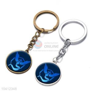 Good Sale Round Pendant Alloy Keychain Key Ring