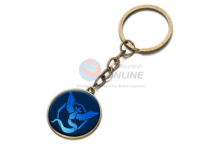 Good Sale Round Pendant Alloy Keychain Key Ring