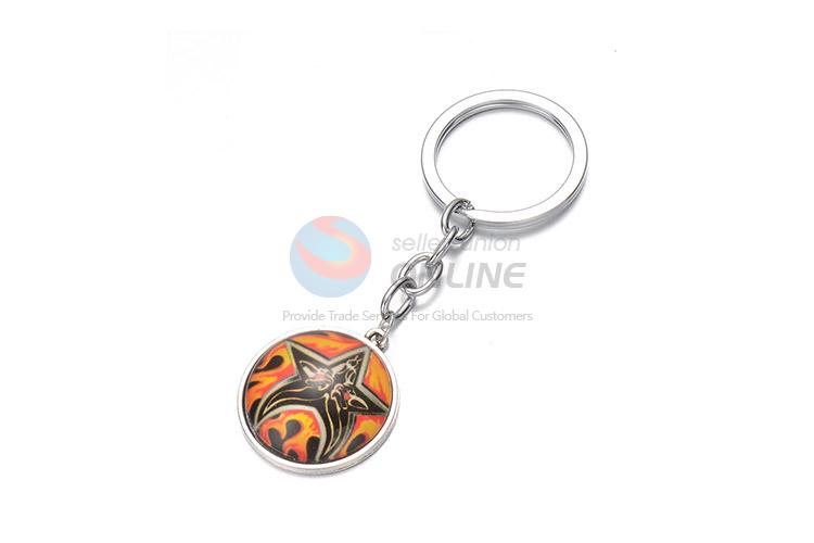 Creative Printing Alloy Keychain Cheap Key Ring