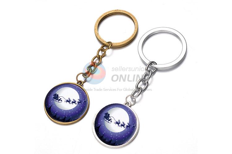 Dream Design Christmas Pattern Alloy Keychain Key Ring