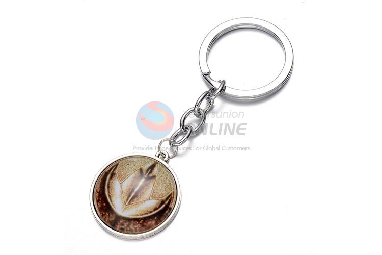 Cool Printing Round Alloy Keychain Fashion Key Ring