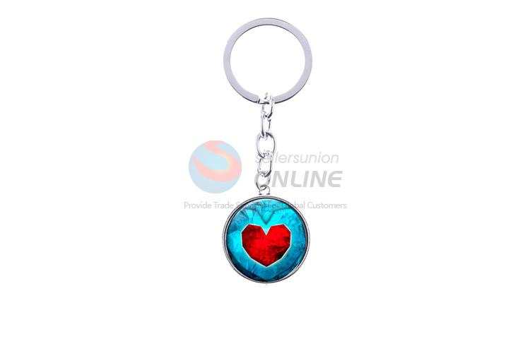 Lovely Design Alloy Keychain Heart Shape Key Ring