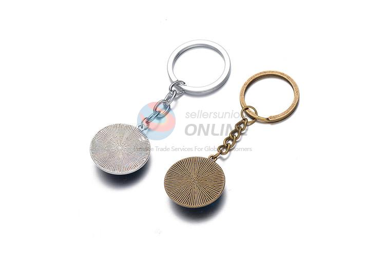 Creative Printing Round Key Chain Cheap Key Ring