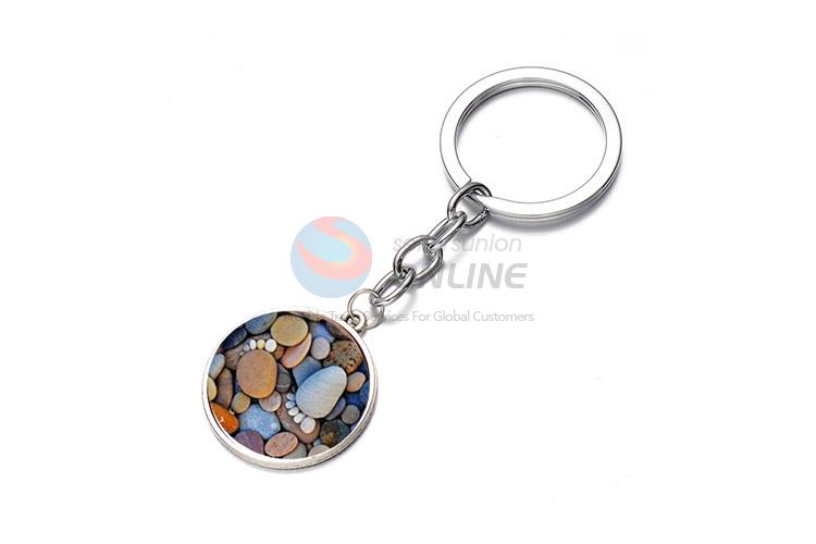 Custom Beautiful Stone Pattern Keychain Key Ring