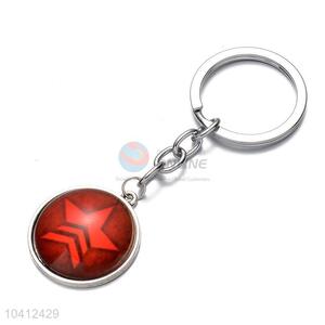 Creative Design Star Pattern Alloy Keychain Key Ring