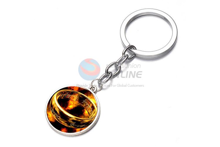 New Style Finger Ring Pattern Alloy Keychain Key Ring