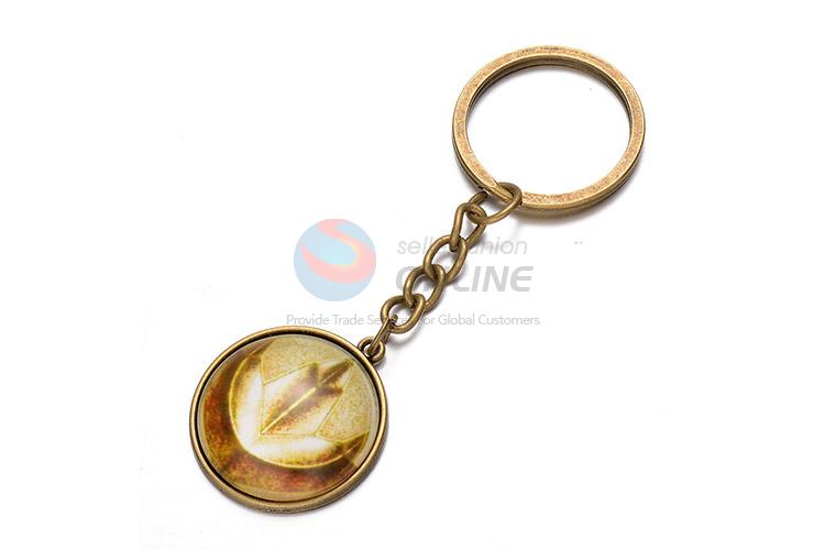 Cool Printing Round Alloy Keychain Fashion Key Ring