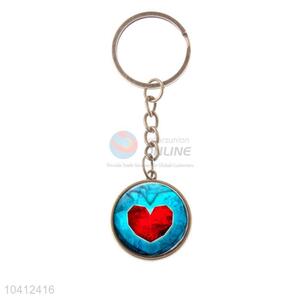 Lovely Design Alloy Keychain Heart Shape Key Ring