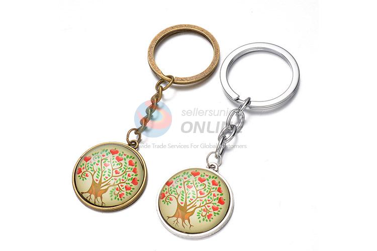 Good Sale Giving Tree Pattern Alloy Keychain Key Ring