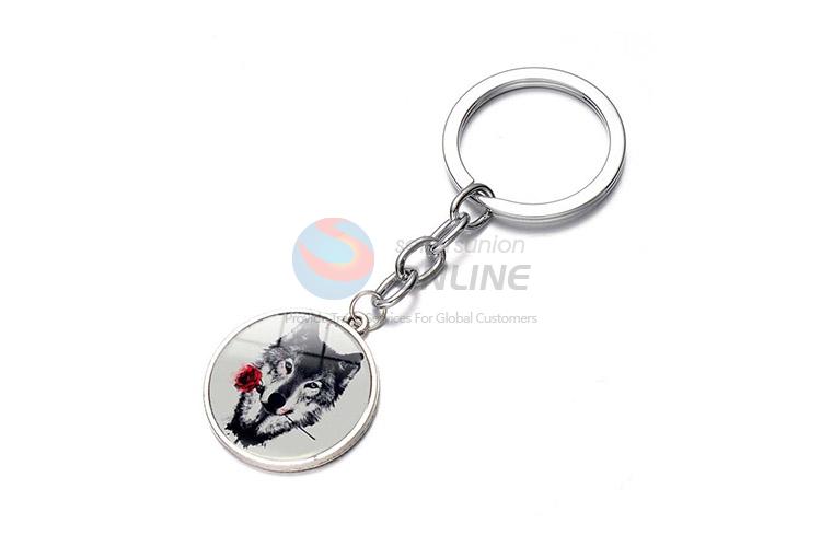 New Design Wolf Pattern Alloy Key Chain