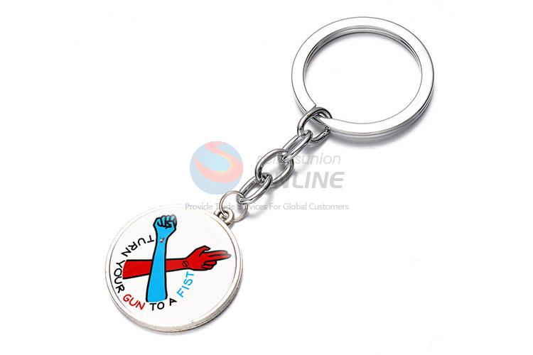 Wholesale Color Printing Alloy Key Ring Fashion Keychain