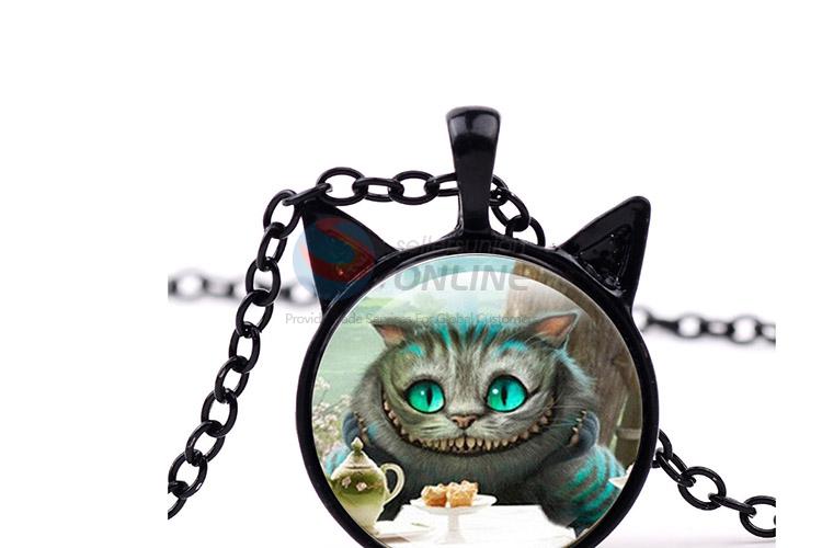 Good Quality Cute Cat Pattern Alloy Sweater Chain