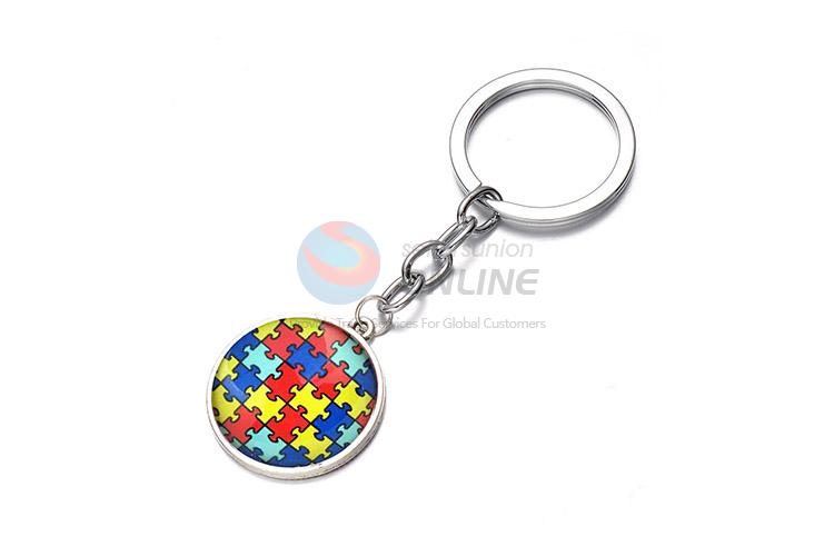 Simple Design Colorful Alloy Keychain Cheap Key Ring