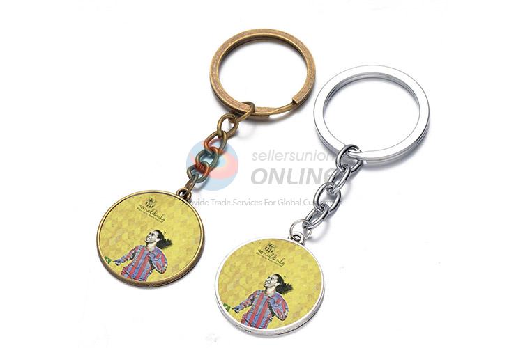 Custom Sports Star Pattern Alloy Key Chain Key Ring