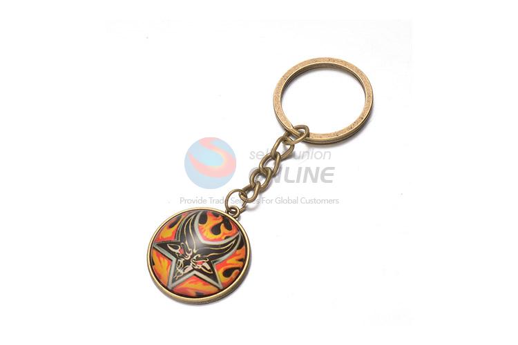 Creative Printing Alloy Keychain Cheap Key Ring