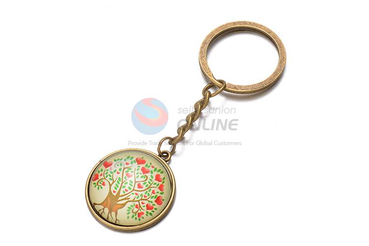 Good Sale Giving Tree Pattern Alloy Keychain Key Ring