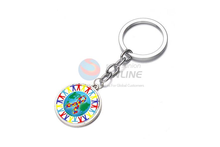 Good Quality World Map Pattern Alloy Key Ring