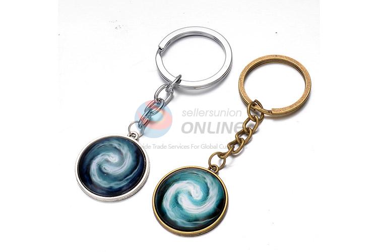 Custom Typhoon Eye Pattern Alloy Key Chain