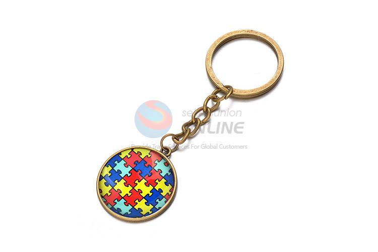 Simple Design Colorful Alloy Keychain Cheap Key Ring