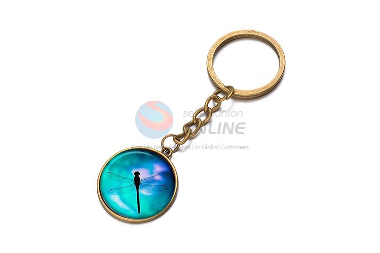 Fashion Accessories Dragonfly Pattern Alloy Keychain