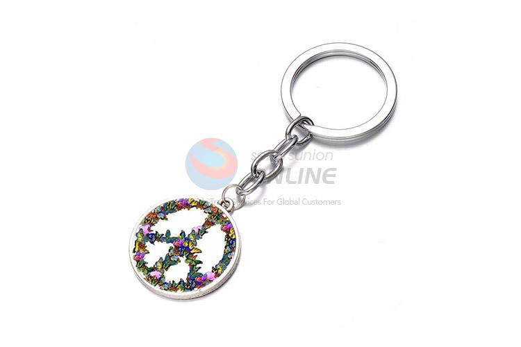 Newest Colorful Butterfly Pattern Key Chain Key Ring