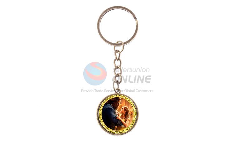 Beautiful Printing Alloy Key Chain Fashion Key Ring