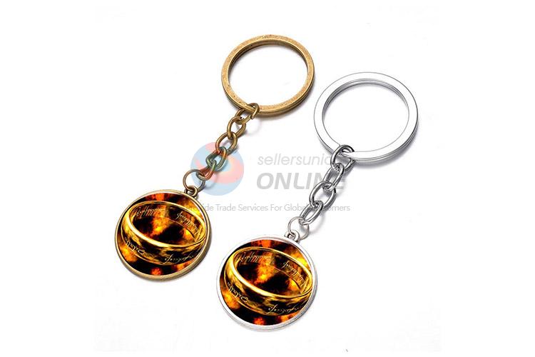 New Style Finger Ring Pattern Alloy Keychain Key Ring