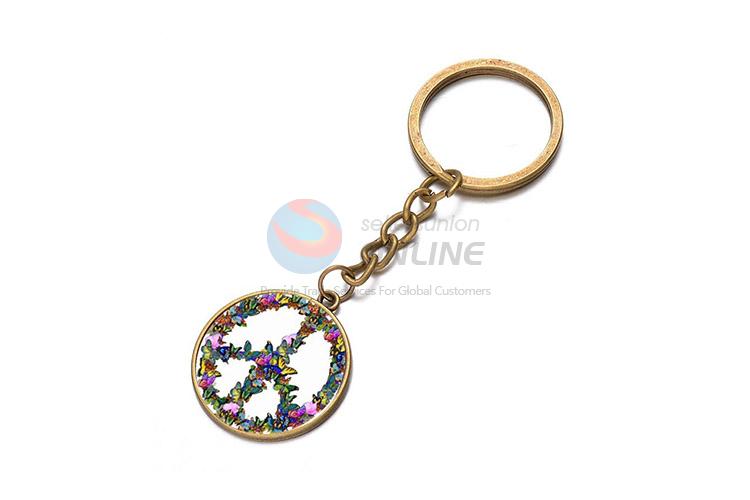 Newest Colorful Butterfly Pattern Key Chain Key Ring