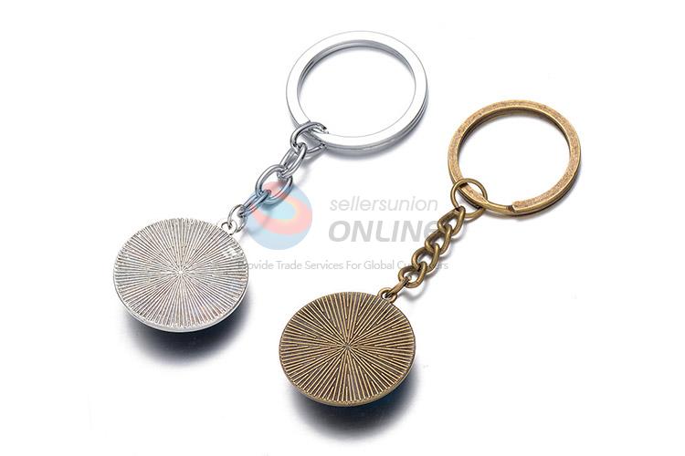 Fashion Stone Foot Pattern Alloy Key Chain Key Ring