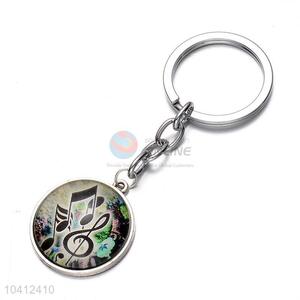 Fashion Musical Note Pattern Alloy Key Chain Key Ring