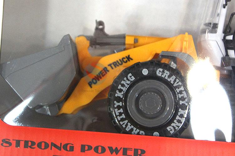 Promotional Gift Plastic Friction Engineering Bulldozer Truck Toy Vehicle