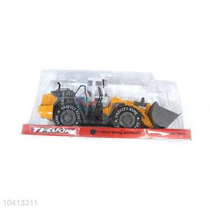 Cartoon Plastic Inertia Bulldozer Truck Toy for Promotion