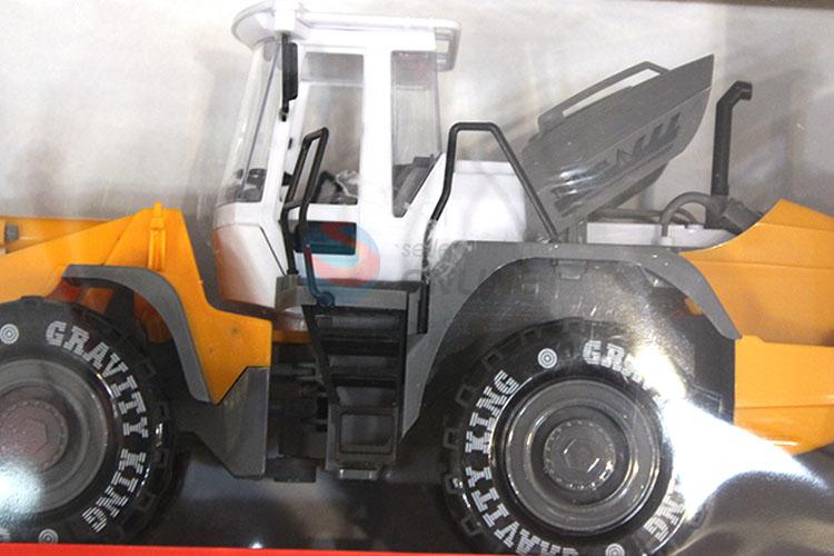 Promotional Gift Plastic Friction Engineering Bulldozer Truck Toy Vehicle