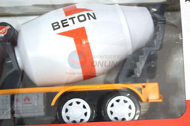 Plastic Friction Engineering Concrete Mixer Truck Toy Vehicle for Promotion