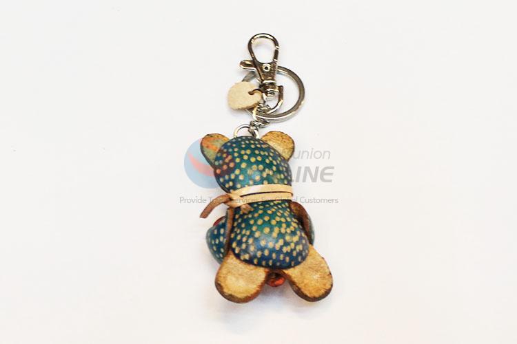 Bear and Heart Pendant Key Chain/Key Ring