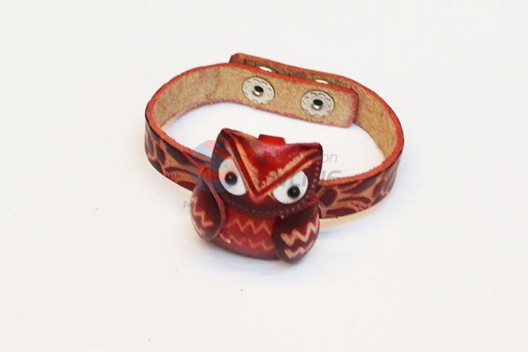 Owl Leather Bracelet/Fashion Jewelry