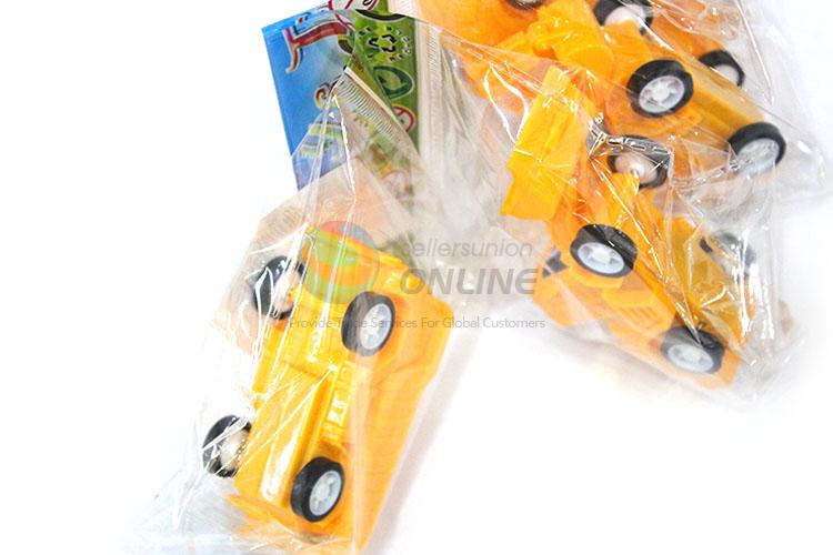 China Factory Vehicle Pull Back Toy Plastic Engineering Car