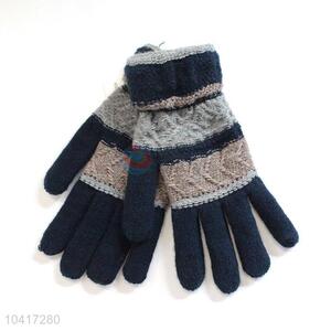 Cheap high quality warm knitted gloves for adults